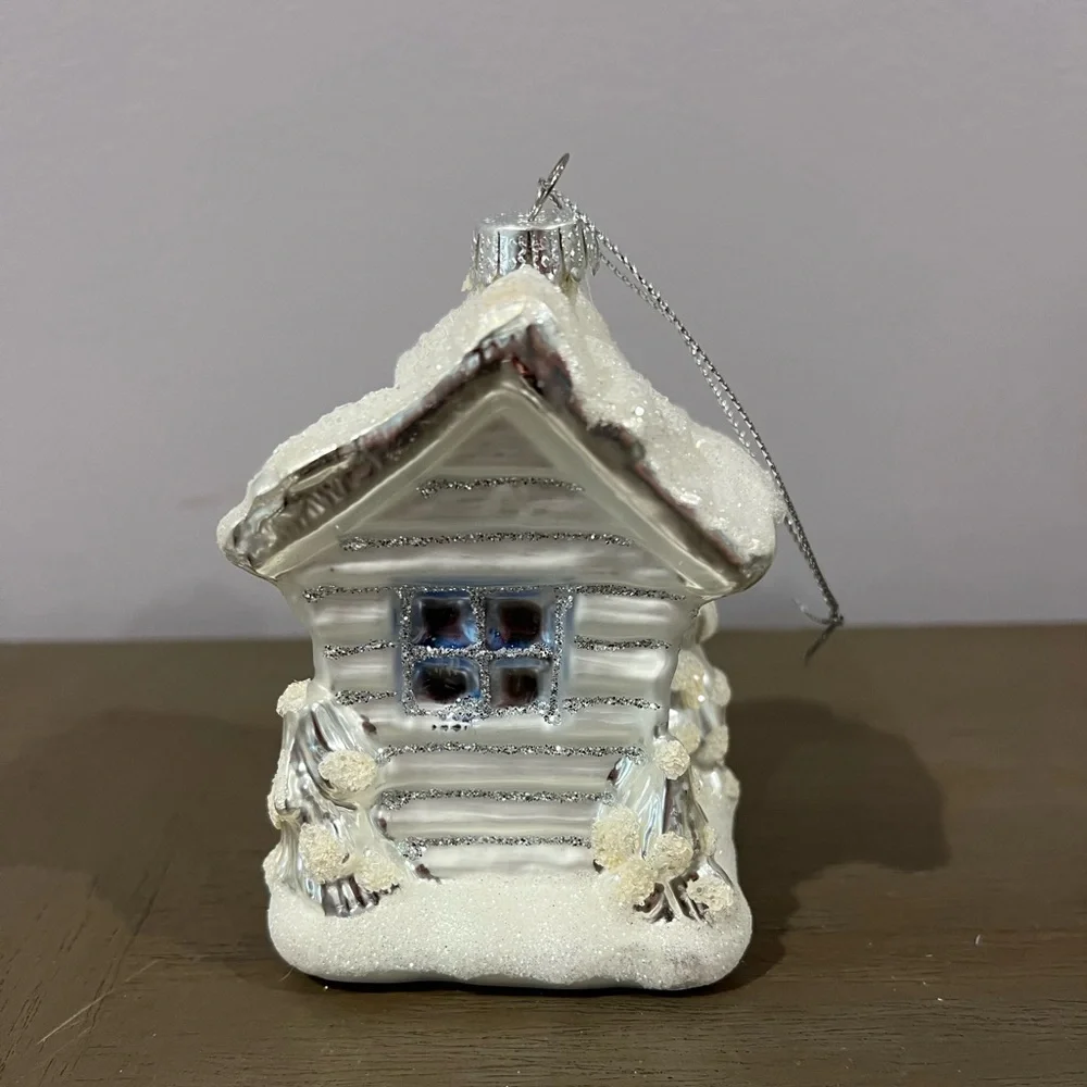 Target Silver and White Snowman House Ornament